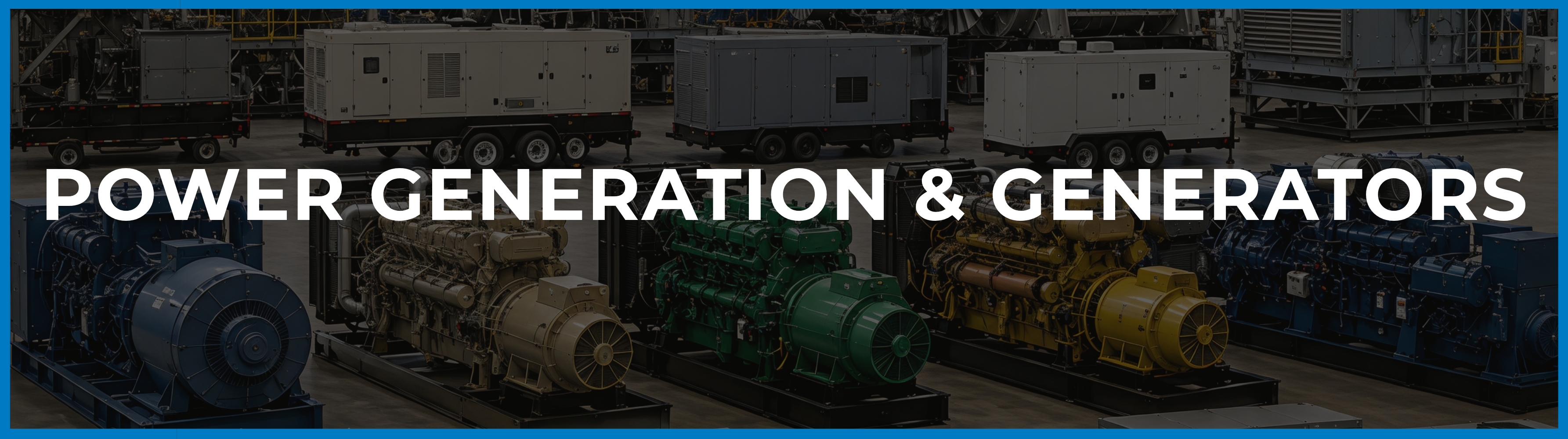 Industrial power generation and generator equipment for specialist recruitment and staffing, including diesel, natural gas and dual-fuel generator sets, electric generators and alternators, gas and steam turbine generators, transformers, switchgear, substations, HRSGs, generator controls and engineered power generation systems.