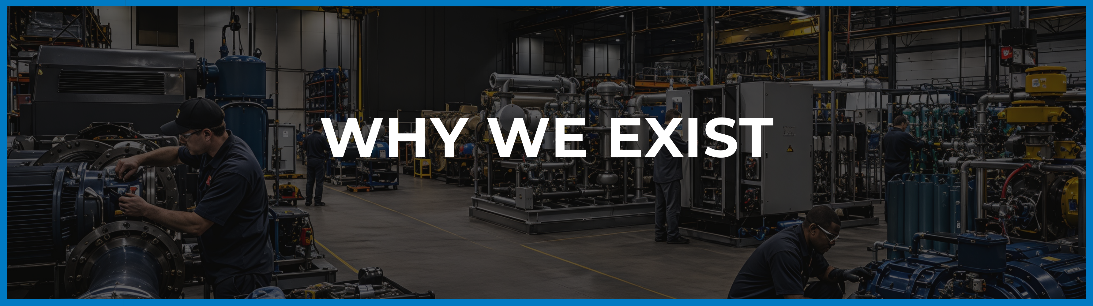 Skilled industrial professionals servicing and supporting critical equipment across compressed air, pumps, motors, valves, gas compression, power generation, automation, fluid power and industrial refrigeration